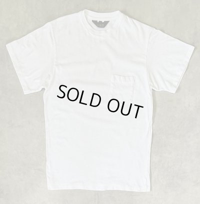 画像1: 80'S J.CREW 旧タグ シングルステッチ ポケット付き 半袖 Tシャツ ホワイト USA製 (VINTAGE)