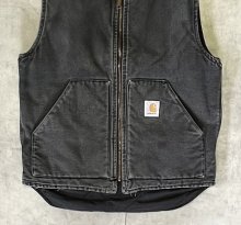 他の写真2: CARHARTT 裏地キルティング ダックベスト フェードブラック (VINTAGE)