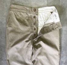 他の写真1: 50'S アメリカ軍 US ARMY "MIL-T-2064B" ボタンフライ チノパンツ ベージュ (VINTAGE)