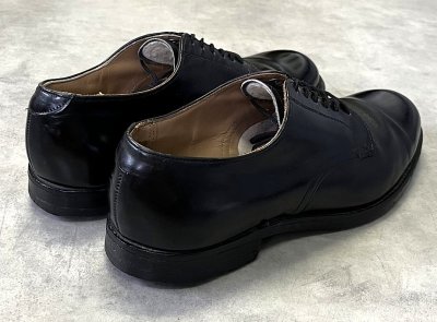 画像3: 60'S アメリカ軍 US NAVY "D.J.LEAVENWORTH製" 6アイレット レザーソール サービスシューズ US8R (VINTAGE)