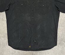 他の写真3: 90'S RRL 三ツ星タグ ポプリン 半袖 ワークシャツ ブラック (VINTAGE)