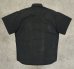 画像4: 90'S RRL 三ツ星タグ ポプリン 半袖 ワークシャツ ブラック (VINTAGE) (4)