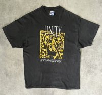 90'S UNITY シングルステッチ 両面プリント 半袖 Tシャツ ブラック USA製 (VINTAGE)