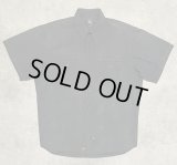 90'S RRL 三ツ星タグ ポプリン 半袖 ワークシャツ ブラック (VINTAGE)