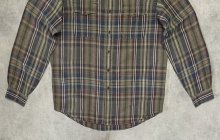 他の写真3: 90'S RALPH LAUREN リネン/シルク 2WAYシャツ チェック柄 (VINTAGE)