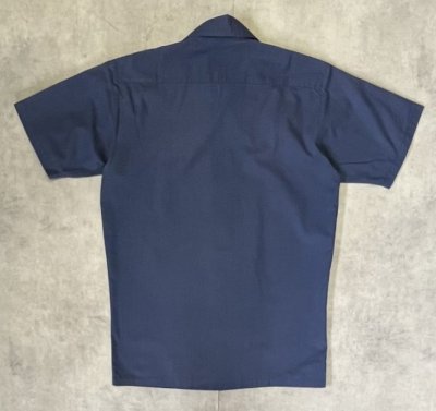 画像3: 70'S MANHATTAN 半袖 オープンカラーシャツ ネイビー (VINTAGE)