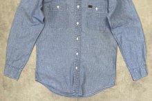 他の写真3: 90'S RALPH LAUREN 猫目ボタン シャンブレーシャツ ブルー (VINTAGE)