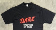 他の写真1: 90'S D.A.R.E. シングルステッチ 半袖 Tシャツ ブラック (VINTAGE)