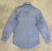 画像3: 90'S RALPH LAUREN 猫目ボタン シャンブレーシャツ ブルー (VINTAGE) (3)