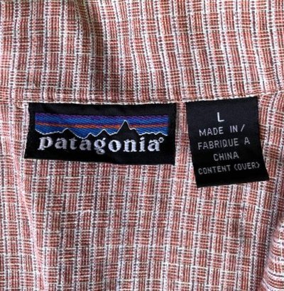 画像2: 03'S PATAGONIA ヘンプ100% 半袖 オープンカラーシャツ チェック柄 (VINTAGE)