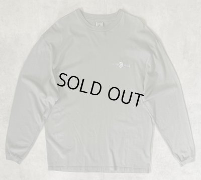 画像1: 00'S PATAGONIA  x LOTUS DESIGNS "BENEFICIAL T'S" 両面ロゴ刺繍 長袖 Tシャツ オリーブ (VINTAGE)