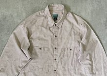 他の写真1: 90'S PATAGONIA "ヤシの木タグ" マチ付きポケット 長袖 シャツ ベージュ (VINTAGE)