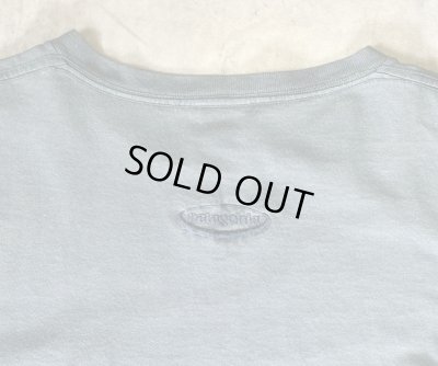 画像4: 90'S PATAGONIA 黒タグ オーバルロゴ刺繍 半袖 ポケット付きTシャツ ブルーグレー USA製 (VINTAGE)