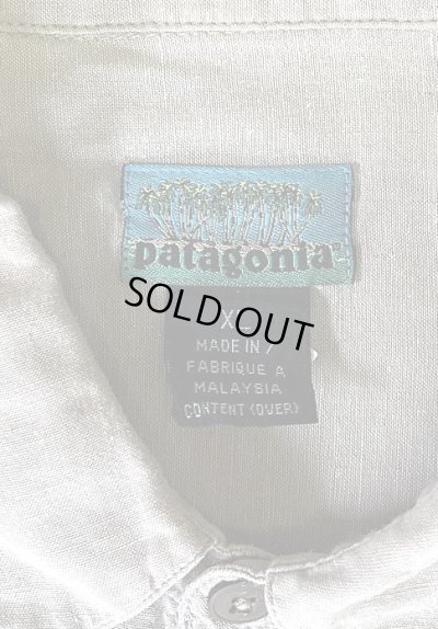 画像2: 90'S PATAGONIA "ヤシの木タグ" マチ付きポケット 長袖 シャツ ベージュ (VINTAGE)