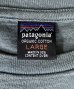 画像2: 90'S PATAGONIA 黒タグ オーバルロゴ刺繍 半袖 ポケット付きTシャツ ブルーグレー USA製 (VINTAGE) (2)