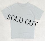 90'S PATAGONIA 黒タグ オーバルロゴ刺繍 半袖 ポケット付きTシャツ ブルーグレー USA製 (VINTAGE)