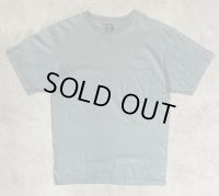 90'S PATAGONIA 黒タグ オーバルロゴ刺繍 半袖 ポケット付きTシャツ ブルーグレー USA製 (VINTAGE)