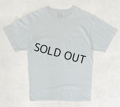 画像1: 90'S PATAGONIA 黒タグ オーバルロゴ刺繍 半袖 ポケット付きTシャツ ブルーグレー USA製 (VINTAGE)