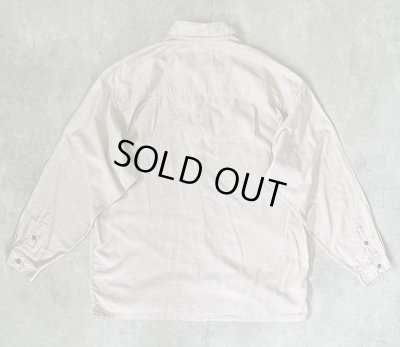 画像4: 90'S PATAGONIA "ヤシの木タグ" マチ付きポケット 長袖 シャツ ベージュ (VINTAGE)