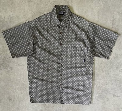 画像1: 90'S PATAGONIA 半袖 ACシャツ チェック柄 ポルトガル製 (VINTAGE)