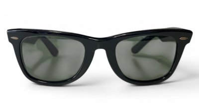 画像1: 80'S B&L ボシュロム製 RAY-BAN "WAYFARER" サングラス ブラック USA製 (VINTAGE)