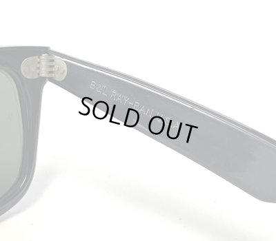 画像5: 80'S B&L ボシュロム製 RAY-BAN "WAYFARER" サングラス ブラック USA製 (VINTAGE)
