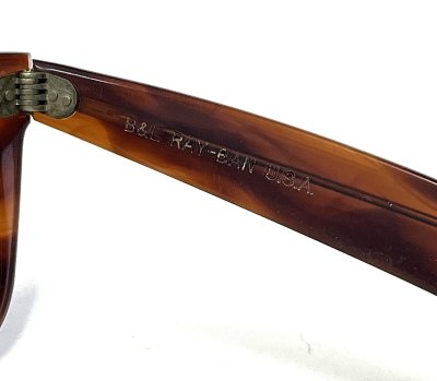 画像5: 80'S B&L ボシュロム製 RAY-BAN "WAYFARER" サングラス べっ甲ブラウン USA製 (VINTAGE)
