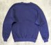画像5: 90'S RUSSELL ATHLETIC "HIGH COTTON" 前V&脇の下ガゼット付き クルーネック スウェットシャツ ナス紺 USA製 (VINTAGE) (5)