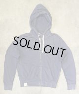 90'S RALPH LAUREN ダブルジップ スウェットパーカー フェードネイビー (VINTAGE)