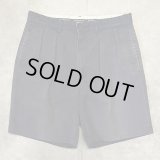 90'S RALPH LAUREN "TYLER SHORT" ツープリーツ チノショーツ フェードネイビー (VINTAGE)