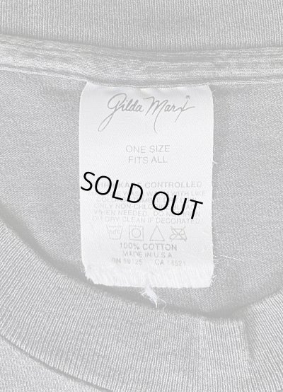 画像2: 90'S GILDA MARX シングルステッチ 半袖 Tシャツ フェードブラック USA製 (VINTAGE)