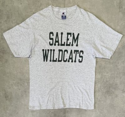 画像1: 90'S CHAMPION 青タグ シングルステッチ 半袖 Tシャツ アッシュグレー USA製 (VINTAGE)