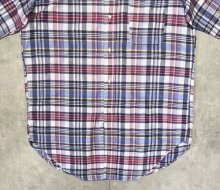 他の写真2: 70'S BROOKS BROTHERS 6ボタン 半袖 マドラスチェック BDシャツ (VINTAGE)