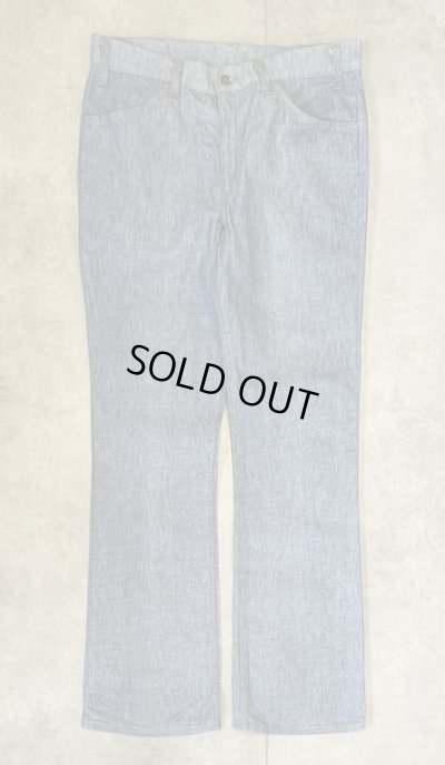画像1: 70'S LEVIS ボタン裏32 ブーツカットデニム インディゴ 42TALONジップ USA製 (DEADSTOCK)