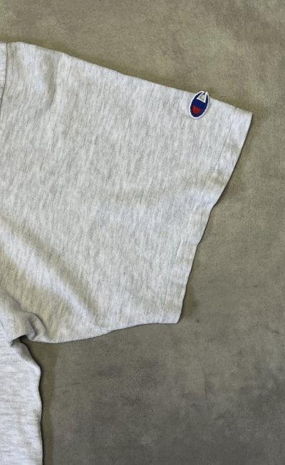 画像3: 90'S CHAMPION 青タグ シングルステッチ 半袖 Tシャツ アッシュグレー USA製 (VINTAGE)