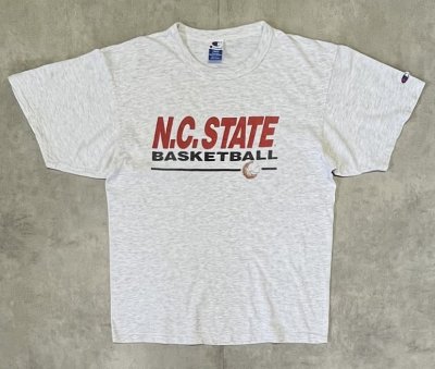 画像1: 90'S CHAMPION 青タグ シングルステッチ 半袖 Tシャツ アッシュグレー USA製 (VINTAGE)