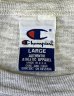 画像2: 90'S CHAMPION 青タグ シングルステッチ 半袖 Tシャツ アッシュグレー USA製 (VINTAGE) (2)