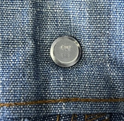 画像2: 70'S LEVIS ボタン裏32 ブーツカットデニム インディゴ 42TALONジップ USA製 (DEADSTOCK)