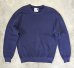 画像1: 90'S RUSSELL ATHLETIC "HIGH COTTON" 前V&脇の下ガゼット付き クルーネック スウェットシャツ ナス紺 USA製 (VINTAGE) (1)