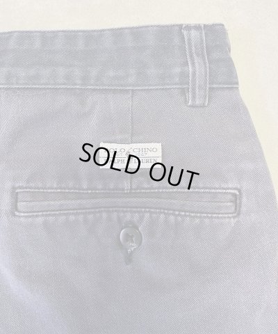 画像5: 90'S RALPH LAUREN "TYLER SHORT" ツープリーツ チノショーツ フェードネイビー (VINTAGE)