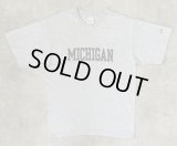 90'S THE COTTON EXCHANGE "MICHIGAN" シングルステッチ 半袖 Tシャツ ヘザーグレー USA製 (VINTAGE)