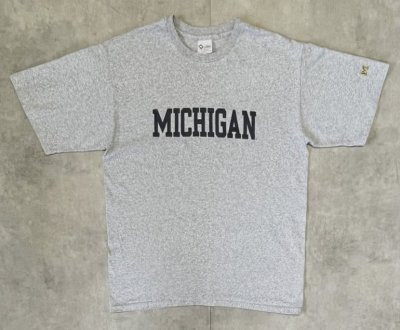 画像1: 90'S THE COTTON EXCHANGE シングルステッチ 半袖 Tシャツ ヘザーグレー USA製 (VINTAGE)