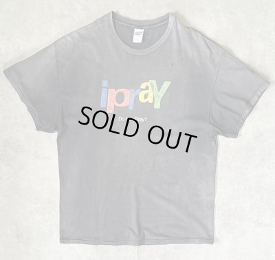 画像1: 90'S ipray 半袖 Tシャツ フェードブラック (VINTAGE)