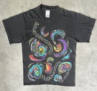 90'S GILDA MARX シングルステッチ 半袖 Tシャツ フェードブラック USA製 (VINTAGE)