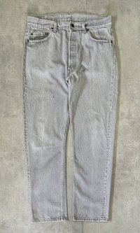 80'S LEVIS 501 デニム 先染めグレー W36L30 USA製 (VINTAGE)