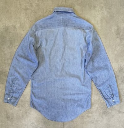 画像4: 70'S BIG MAC コットン100% シャンブレーシャツ ブルー USA製 (VINTAGE)