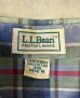 画像2: 70'S LL Bean TMタグ コットン 半袖 マドラスチェック BDシャツ インド製 (VINTAGE) (2)