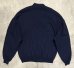 画像3: 90'S JERZEES スウェット カーディガン 無地 ネイビー (MINT CONDITION) (3)