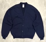 90'S JERZEES スウェット カーディガン 無地 ネイビー (MINT CONDITION)