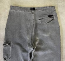 他の写真3: 90'S GRAMICCI 旧ロゴ ベルト付き デニム 七分丈 カーゴパンツ グレー USA製 (VINTAGE)